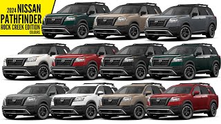 2024 Nissan Pathfinder Rock Creek Edition – All Color Options – Images  AUTOBICS [upl. by Aloisia990]