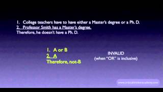 Invalid Argument Forms Using OR [upl. by Swain]