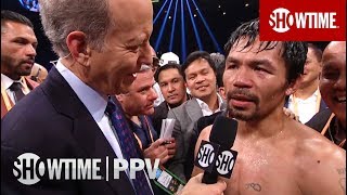 Pacquiao vs Broner PostFight Interviews  SHOWTIME PPV [upl. by Letsou445]