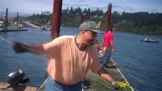 Crabbing At The Port Dock In Alsea Bay [upl. by Maybelle821]