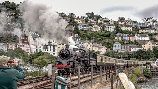 BR Standard Class 4 75014 Braveheart On The Dartmouth Steam Railway In May 2017 [upl. by Fregger111]