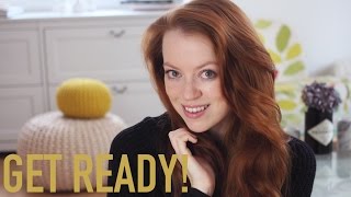 GET READY WITH ME Natürliches MakeUp amp Big Hair [upl. by Alleuol]