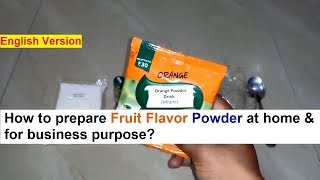 Fruit Flavor Powder Making 100 Real Formula [upl. by Nonnahs]