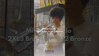 Milena Casado  2XL3 Brass vs 2XL2 Bronze lotustrumpets trumpet mouthpiece [upl. by Sharla696]