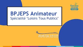 Microtrottoir sur la fin de formation des BPJEPS LTP Angers promotion 20222023 [upl. by Nyvar]