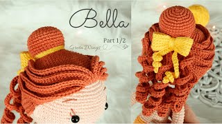 Tutorial Bella Amigurumi  Serie Princesas Part 12 Sub 🇺🇸🇪🇸 GretaWings [upl. by Asinla667]