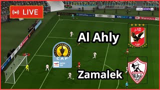 Al Ahly vs Zamalek live caf Super Cup final full match Football simulation Gameplay PC [upl. by Htiduj]