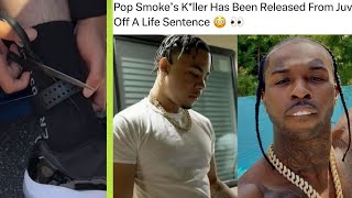 POP SMOKE KILLER Is Released From JUV And Is Taunting His OPPS  He Cut Off HIs Ankle Monitor [upl. by Ihana]