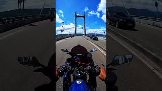 RIDING SANTAI DI ATAS JEMBATAN MERAH PUTIH AMBON  andrianosipahelutmotovlog [upl. by Marci]