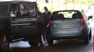 Sylvester Stallone and His Mercedes Benz GClass SUV Get Into a Fender Bender in Beverly Hills CA [upl. by Waring451]