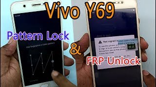 Vivo Y69 1714 Unlock pattern amp FRP Remove Done 100 work [upl. by Yelahc]