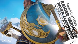 Assassins Creed Valhalla RAIDER Axe VARIN Axe RAVEN Shield Appearance Showcase Brutal Gameplay [upl. by Blood439]