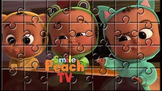 The Boss Baby Movie Peachs Puzzle Video for Kids thebossbaby [upl. by Thorwald]