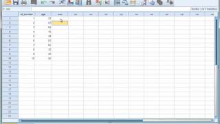 SPSS Tutorial 4  Creating Variables and Entering Data [upl. by Shannah637]