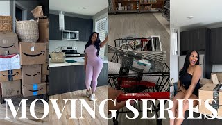 MOVING VLOG Ep1  I moved out  empty apartment tour  packing  house shopping amp more [upl. by Gilba]