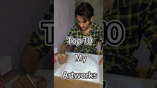 Top 10 My Pencil ArtWorks shorts youubeshors [upl. by Arama]