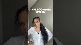 Best cornrow hairstyle hack for 250 😍You should try it too shorts hairstyle cornrowhairstyles [upl. by Senga]