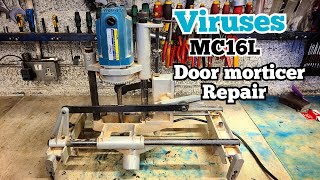 Repairing a Virutex MC16L door morticier dismantling changing bearings and rebuilding [upl. by Viva]