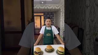 Burger Tayyorlash Uy sharoyitida  Бургер в Домашних условиях [upl. by Ojeitak879]