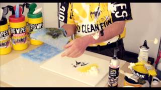 How to remove chemicals from hands and surfaces with Big Wipes [upl. by Nired]