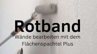 Glatte Rissfreie Wände mit Knauf Rotband Flächenspachtel Plus diy handwerk knauf renovation [upl. by Meggi]