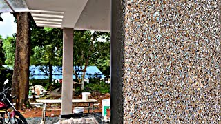 Exterior glitter stone pillars designing in house simply [upl. by Swiercz]