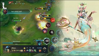 Journey With The Prestige Splendid Staff Nami  Nami Gameplay  League Of Legends Wild Rift [upl. by Kone]