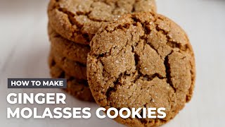 How to Make the Best Ever Ginger Molasses Cookies Better Than Starbucks [upl. by Weidman357]