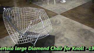 the595projectcom  Bertoia Large Diamond Chair [upl. by Aneerhs269]