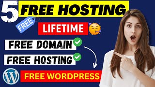 5 Lifetime FREE DOMAIN amp FREE HOSTING Website in 2024  Free WordPress Hosting [upl. by Flight]