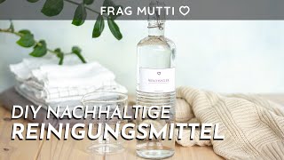 DIY Nachhaltige Reinigungsmittel 🧴 Küchenreiniger Spülmaschinenpulver amp Weichspüler selber machen 🌼 [upl. by Laicram]