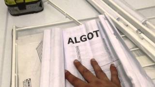 Ikea Algot Shelf Installation [upl. by Oner]