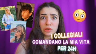 I RAGAZZI DEL COLLEGIO👩🏻‍🎓 COMANDANO LA MIA VITA PER 24H🕒 LO🌹 DIVERTENTE😂 [upl. by Eseela]