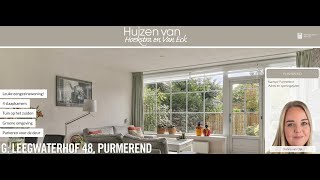 Te koop G Leegwaterhof 48 Purmerend  Hoekstra en van Eck Makelaars  Méér Makelaar [upl. by Assirac558]