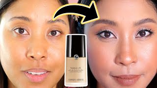 Giorgio Armani Luminous Silk Foundation REVIEW  WORTH THE HYPE 🤷🏽‍♀️ [upl. by Fionna188]