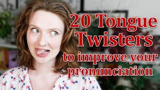 20 English Tongue Twisters  Practise and Improve your English Pronunciation VERY FUN 🤪 [upl. by Gnidleif]