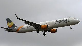 Condor Airbus A321211 DAIAE Landing at Berlin Tegel Airport [upl. by Ridan]