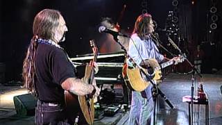 Neil Young with Willie Nelson  Four Strong Winds Live at Farm Aid 1995 [upl. by Dodi]