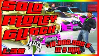 GTA 5 ONLINE 136  SOLO UNLIMITED MONEY GLITCH  EINFACH AUTOS DUPLIZIEREN  GERMAN [upl. by Asennav408]