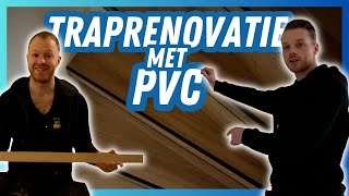 Traprenovatie  Trap Bekleden Met PVC [upl. by Kenny]