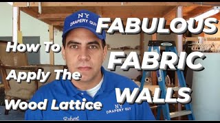 Fabulous Fabric Wall  Wall Upholstery DIY  Applying The Wood Framing [upl. by Tucky]