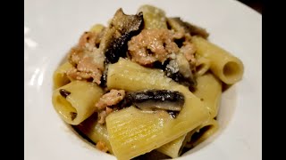 PASTA ALLA BOSCAIOLA RICETTA come fare i rigatoni alla boscaiola con videoricetteinsieme [upl. by Rehpotsirc]