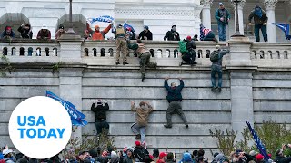 ProTrump protesters gather in DC as Congress meets to certify Bidens win  USA TODAY [upl. by Lucky564]