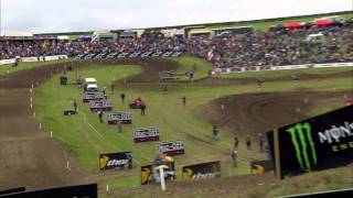 Valentin Guillod vs Pauls Jonass MXGP of Great Britain 2015  motocross [upl. by Nillad423]