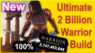 Assassins Creed Odyssey  Ultimate Best Warrior Build  2 Billion Damage All Attacks  100 Working [upl. by Yorke]