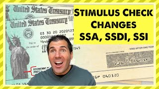 5 Major Stimulus Check Changes  Social Security SSDI SSI Seniors Low Income [upl. by Llenna806]