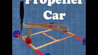 How to launch a propellerpowered rubber band car [upl. by Ahsilek]