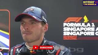 Max Verstappen post qualification interview  F1 2024 Singapore Grand Prix Marina Bay [upl. by Ardua]