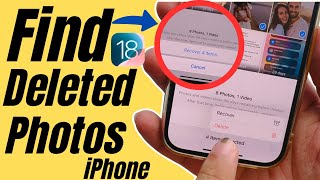 iOS 18 How To Find Deleted Photos on iPhone New Recovered Album [upl. by Llebasi]