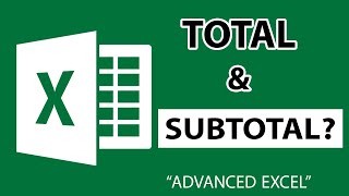 JIFUNZE EXCEL ADVANCED  TOTAL amp SUBTOTAL [upl. by Kain]